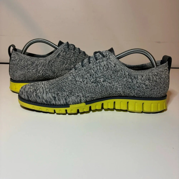 Cole Haan Zerogrand Stitchlite Wingtip Grey Knit/Green C30411 Men’s Size 9.5 M - Picture 3 of 9